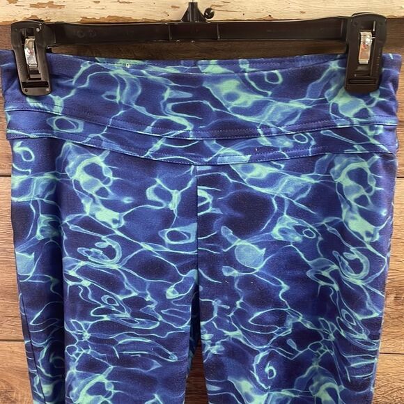 So Yoga Excercise Pants Size Medium Blue Water Color - Picture 3 of 10